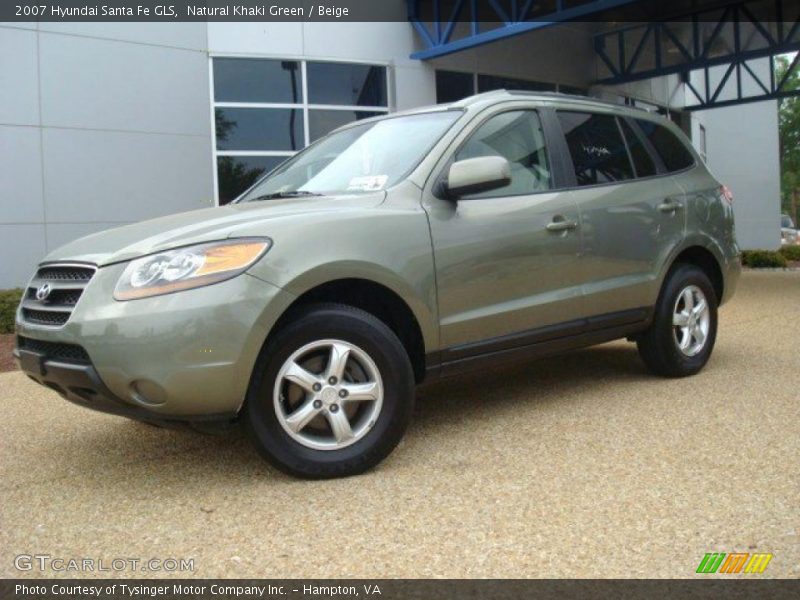 Natural Khaki Green / Beige 2007 Hyundai Santa Fe GLS