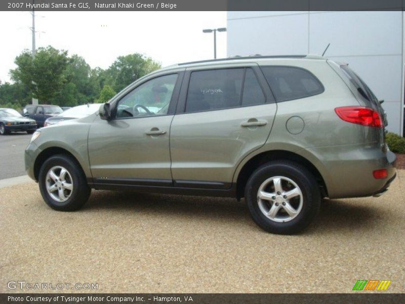 Natural Khaki Green / Beige 2007 Hyundai Santa Fe GLS