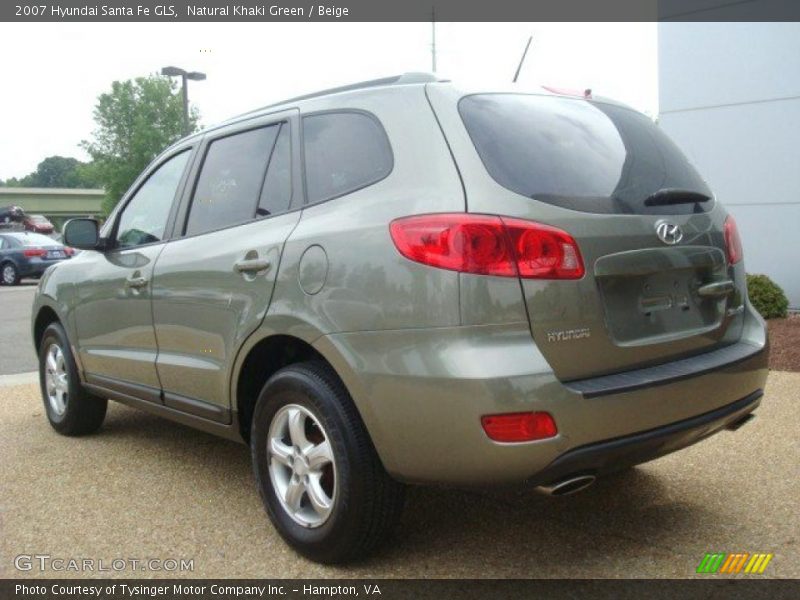 Natural Khaki Green / Beige 2007 Hyundai Santa Fe GLS