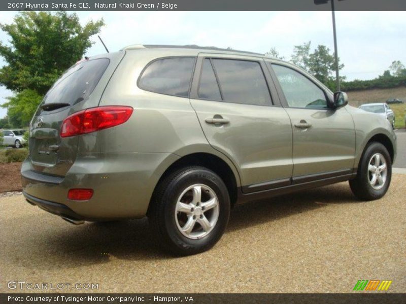 Natural Khaki Green / Beige 2007 Hyundai Santa Fe GLS