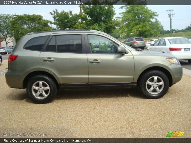 Natural Khaki Green / Beige 2007 Hyundai Santa Fe GLS