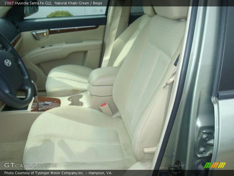 Natural Khaki Green / Beige 2007 Hyundai Santa Fe GLS