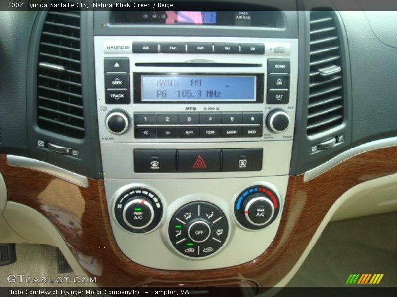 Natural Khaki Green / Beige 2007 Hyundai Santa Fe GLS