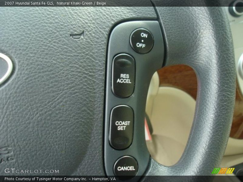 Natural Khaki Green / Beige 2007 Hyundai Santa Fe GLS