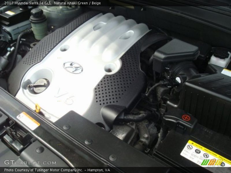 Natural Khaki Green / Beige 2007 Hyundai Santa Fe GLS