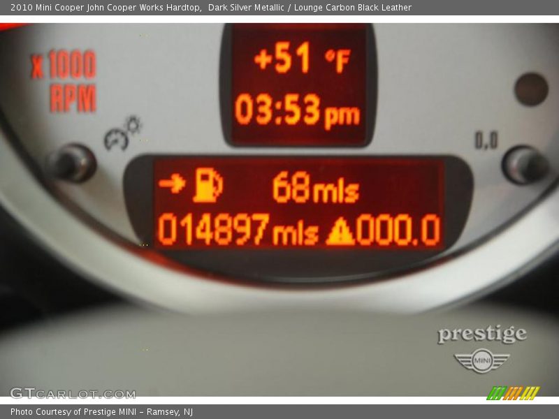 Dark Silver Metallic / Lounge Carbon Black Leather 2010 Mini Cooper John Cooper Works Hardtop