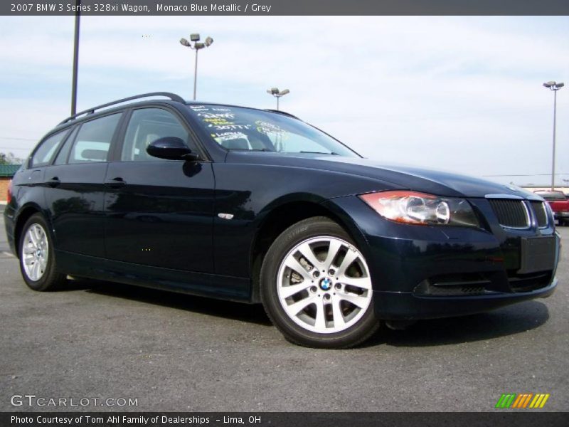 Monaco Blue Metallic / Grey 2007 BMW 3 Series 328xi Wagon