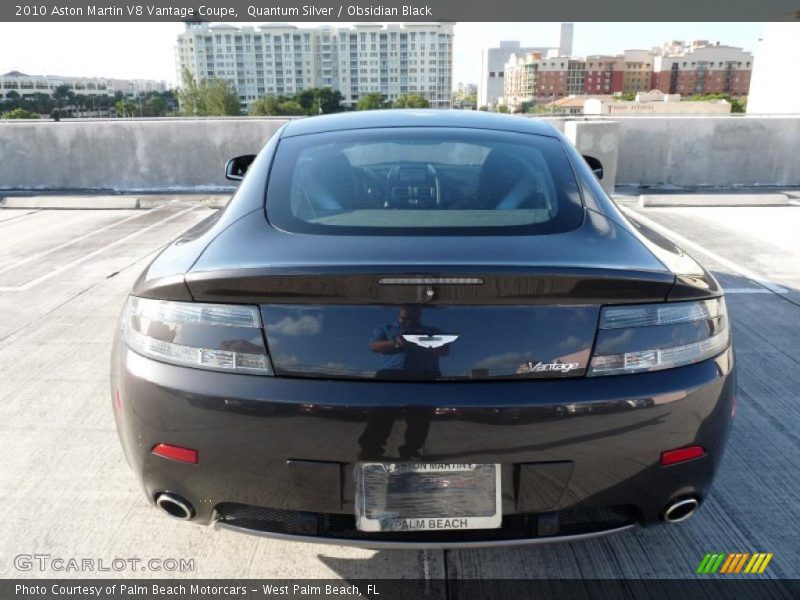 Quantum Silver / Obsidian Black 2010 Aston Martin V8 Vantage Coupe