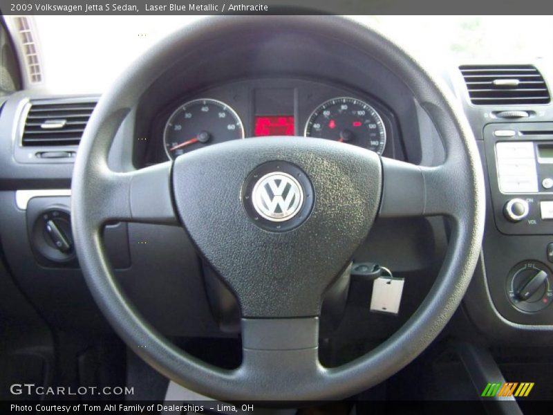 Laser Blue Metallic / Anthracite 2009 Volkswagen Jetta S Sedan