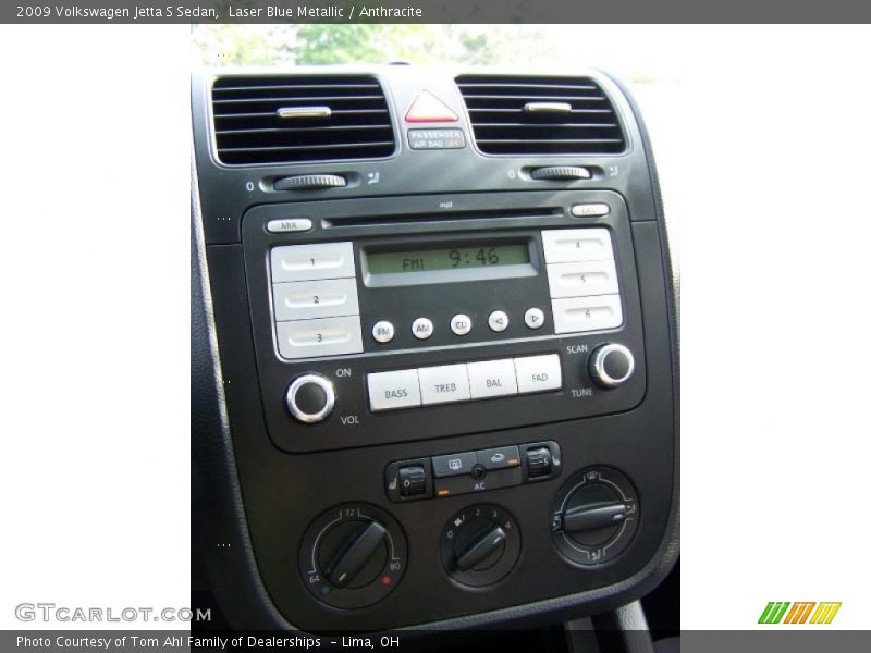 Laser Blue Metallic / Anthracite 2009 Volkswagen Jetta S Sedan