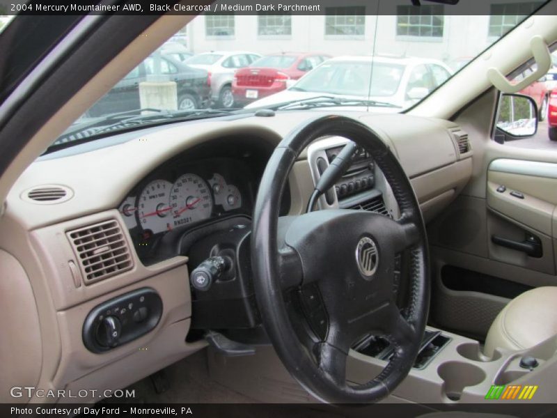 Black Clearcoat / Medium Dark Parchment 2004 Mercury Mountaineer AWD