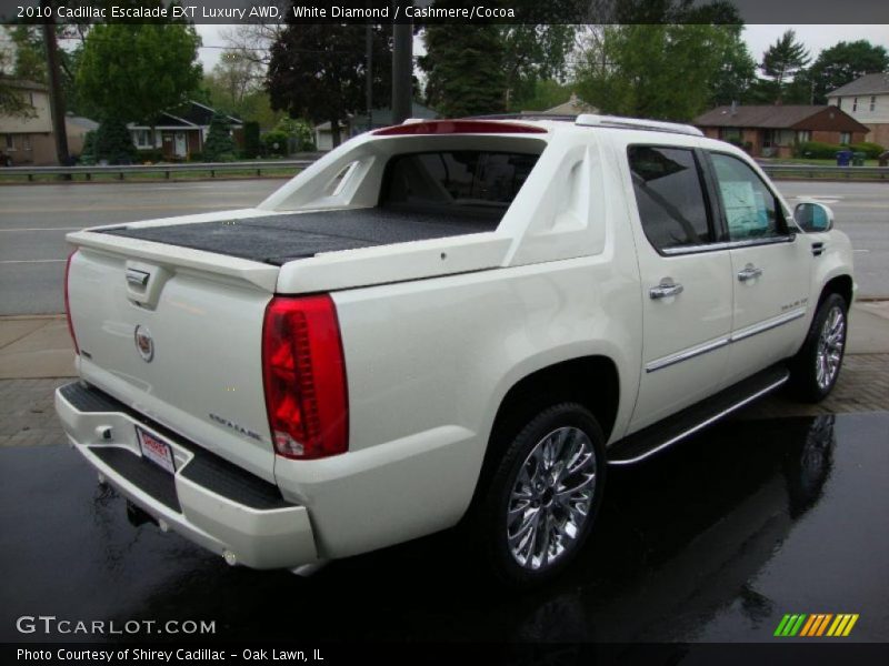 White Diamond / Cashmere/Cocoa 2010 Cadillac Escalade EXT Luxury AWD