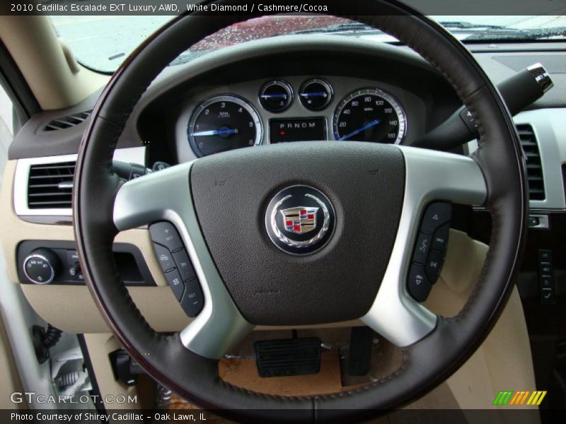 White Diamond / Cashmere/Cocoa 2010 Cadillac Escalade EXT Luxury AWD