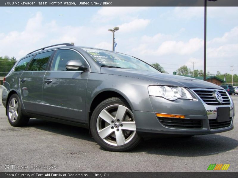 United Gray / Black 2008 Volkswagen Passat Komfort Wagon