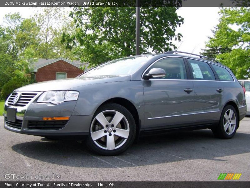 United Gray / Black 2008 Volkswagen Passat Komfort Wagon
