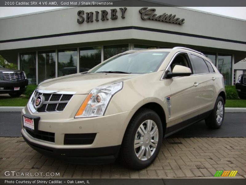 Gold Mist / Shale/Brownstone 2010 Cadillac SRX 4 V6 AWD