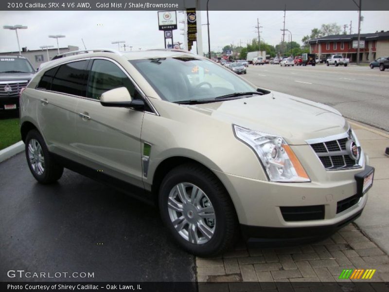 Gold Mist / Shale/Brownstone 2010 Cadillac SRX 4 V6 AWD