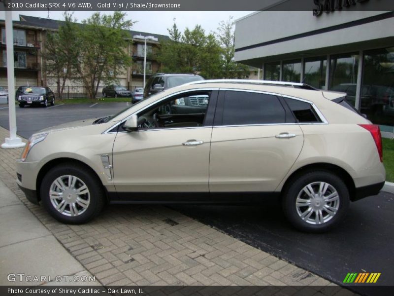 Gold Mist / Shale/Brownstone 2010 Cadillac SRX 4 V6 AWD