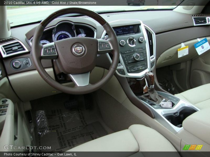 Gold Mist / Shale/Brownstone 2010 Cadillac SRX 4 V6 AWD
