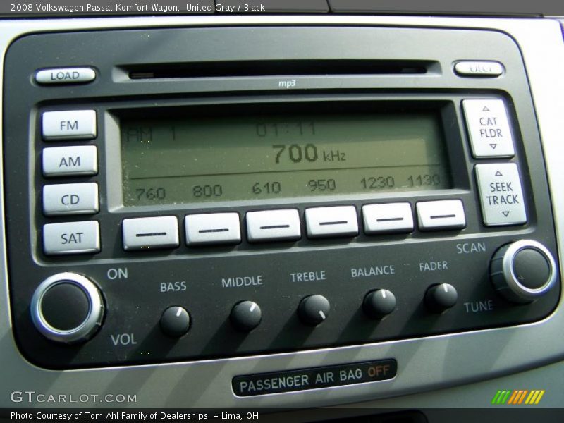 United Gray / Black 2008 Volkswagen Passat Komfort Wagon
