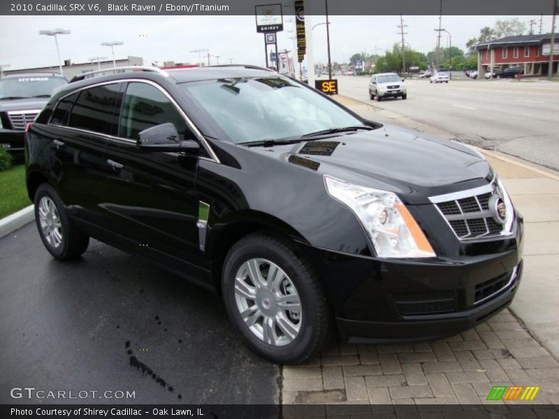 Black Raven / Ebony/Titanium 2010 Cadillac SRX V6