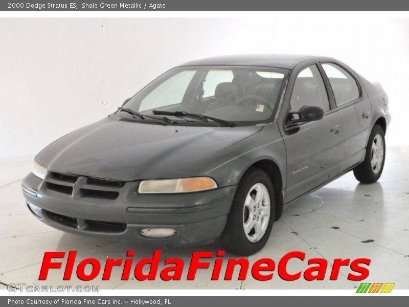 Shale Green Metallic / Agate 2000 Dodge Stratus ES