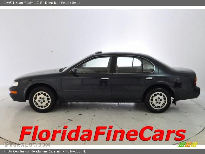Deep Blue Pearl / Beige 1995 Nissan Maxima GLE