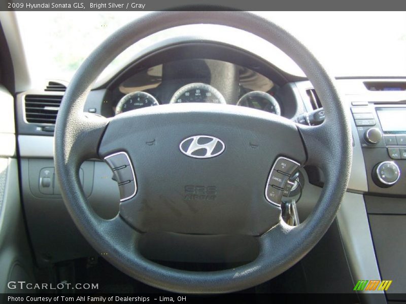 Bright Silver / Gray 2009 Hyundai Sonata GLS