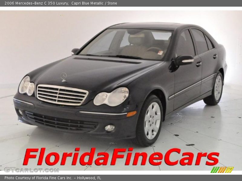 Capri Blue Metallic / Stone 2006 Mercedes-Benz C 350 Luxury