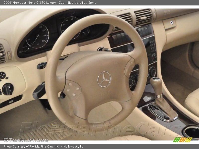 Capri Blue Metallic / Stone 2006 Mercedes-Benz C 350 Luxury
