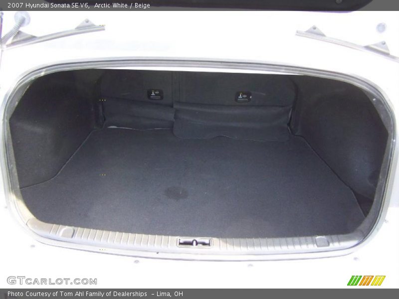 Arctic White / Beige 2007 Hyundai Sonata SE V6