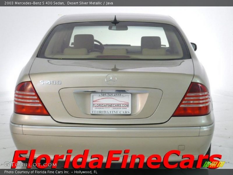 Desert Silver Metallic / Java 2003 Mercedes-Benz S 430 Sedan