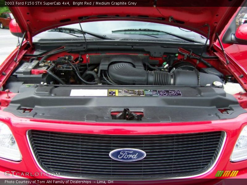 Bright Red / Medium Graphite Grey 2003 Ford F150 STX SuperCab 4x4