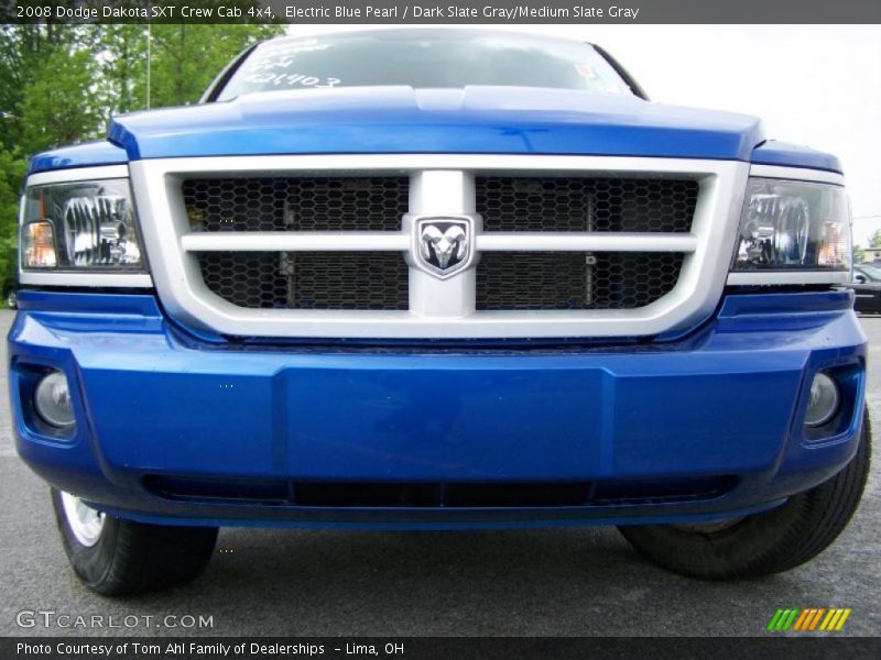 Electric Blue Pearl / Dark Slate Gray/Medium Slate Gray 2008 Dodge Dakota SXT Crew Cab 4x4