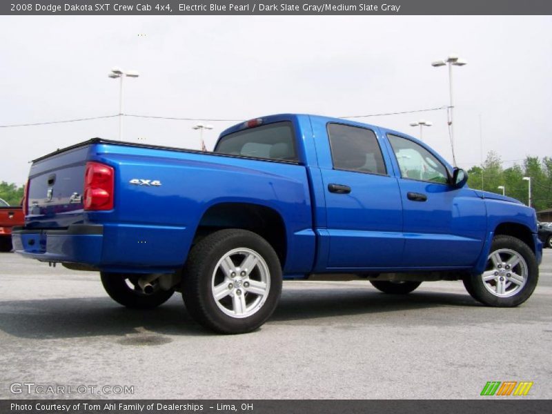 Electric Blue Pearl / Dark Slate Gray/Medium Slate Gray 2008 Dodge Dakota SXT Crew Cab 4x4