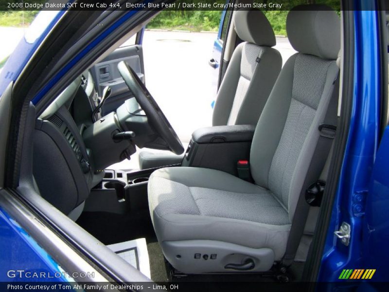 Electric Blue Pearl / Dark Slate Gray/Medium Slate Gray 2008 Dodge Dakota SXT Crew Cab 4x4