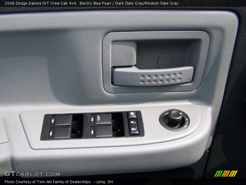 Electric Blue Pearl / Dark Slate Gray/Medium Slate Gray 2008 Dodge Dakota SXT Crew Cab 4x4