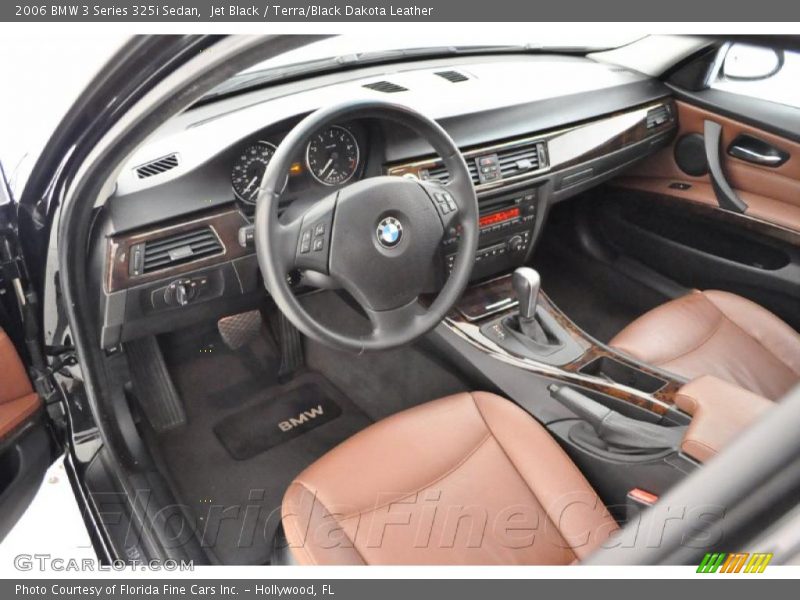 Jet Black / Terra/Black Dakota Leather 2006 BMW 3 Series 325i Sedan