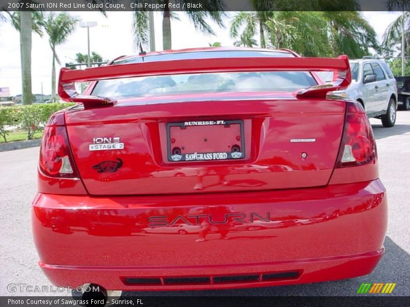 Chili Pepper Red / Black 2007 Saturn ION Red Line Quad Coupe