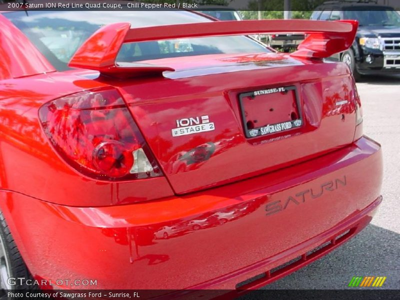 Chili Pepper Red / Black 2007 Saturn ION Red Line Quad Coupe