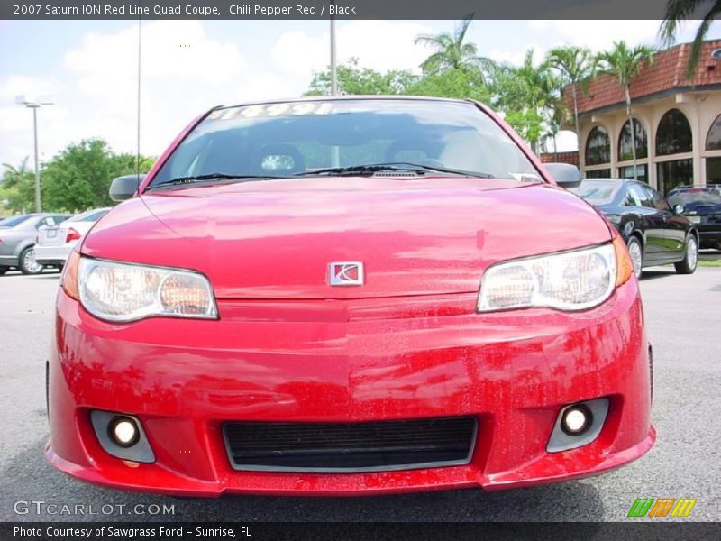 Chili Pepper Red / Black 2007 Saturn ION Red Line Quad Coupe