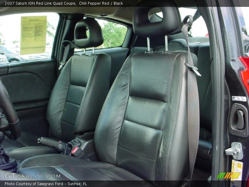 Chili Pepper Red / Black 2007 Saturn ION Red Line Quad Coupe