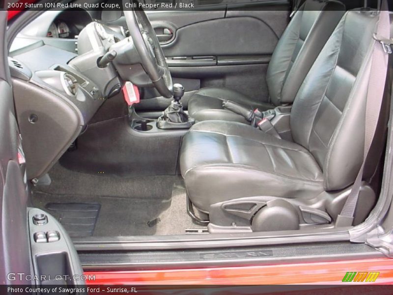 Chili Pepper Red / Black 2007 Saturn ION Red Line Quad Coupe