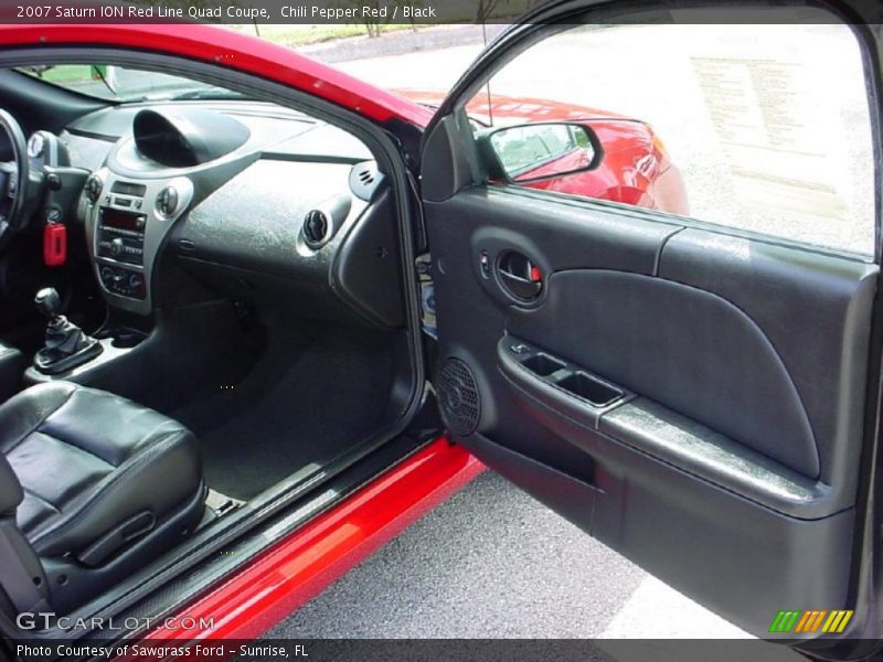 Chili Pepper Red / Black 2007 Saturn ION Red Line Quad Coupe