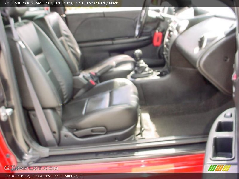 Chili Pepper Red / Black 2007 Saturn ION Red Line Quad Coupe