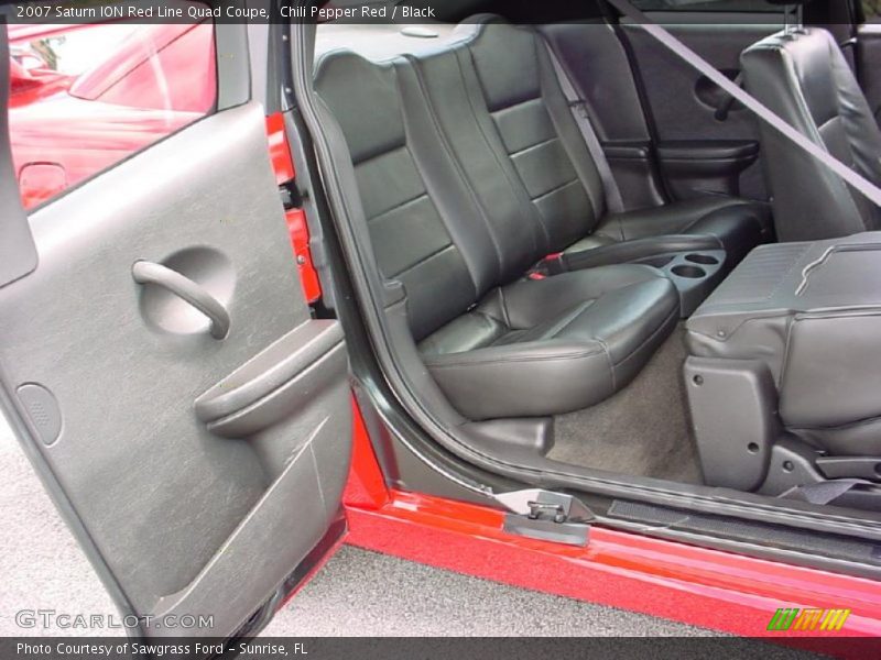 Chili Pepper Red / Black 2007 Saturn ION Red Line Quad Coupe