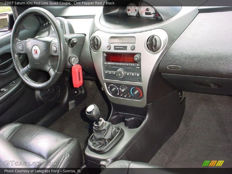 Chili Pepper Red / Black 2007 Saturn ION Red Line Quad Coupe
