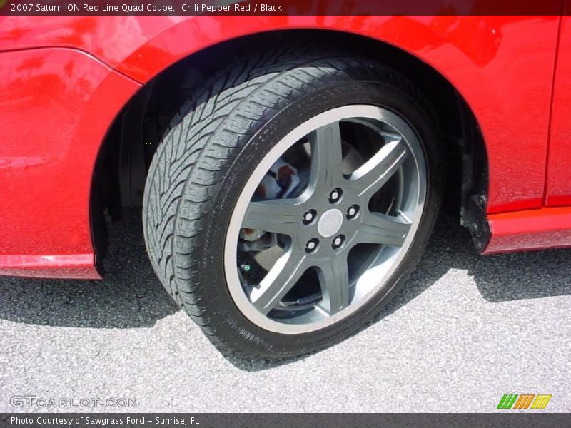 Chili Pepper Red / Black 2007 Saturn ION Red Line Quad Coupe