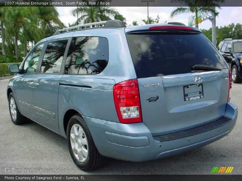 South Pacific Blue / Beige 2007 Hyundai Entourage Limited