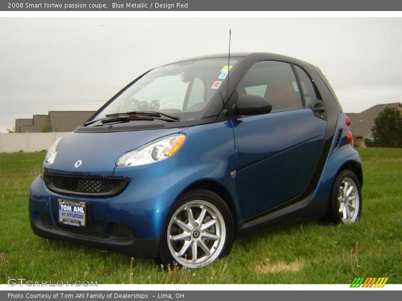 Blue Metallic / Design Red 2008 Smart fortwo passion coupe